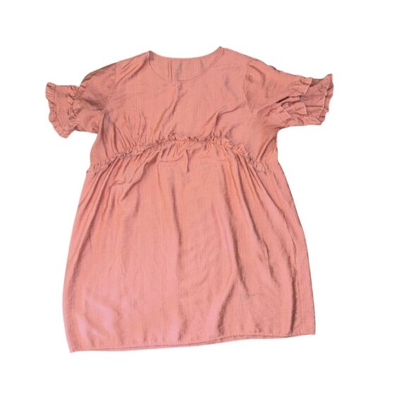 Shein Curve Pink Ruffle Sleeve Dress 4XL Cotton - Picture 1 of 5